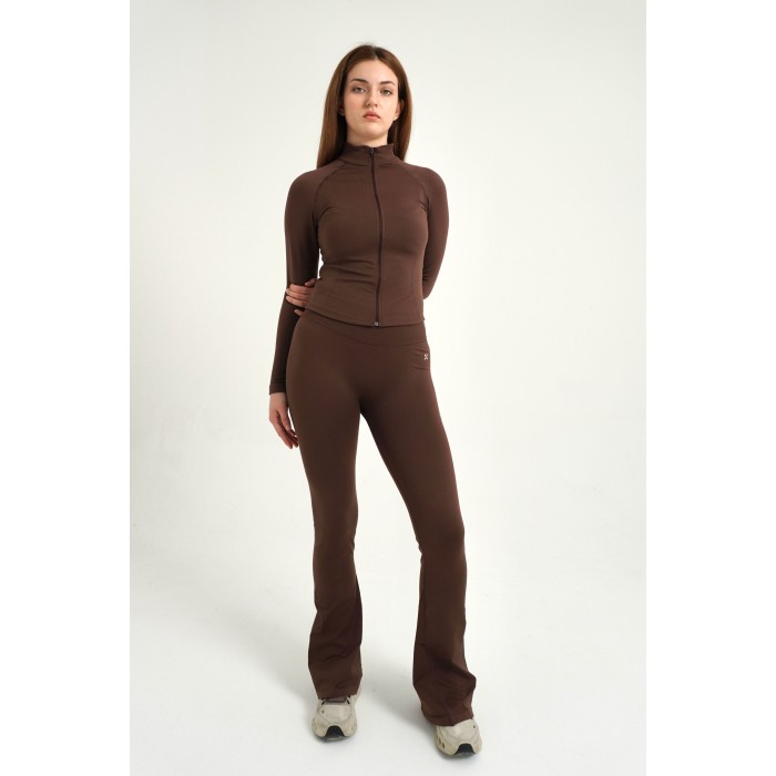Yoube Flare Pant Kahverengi