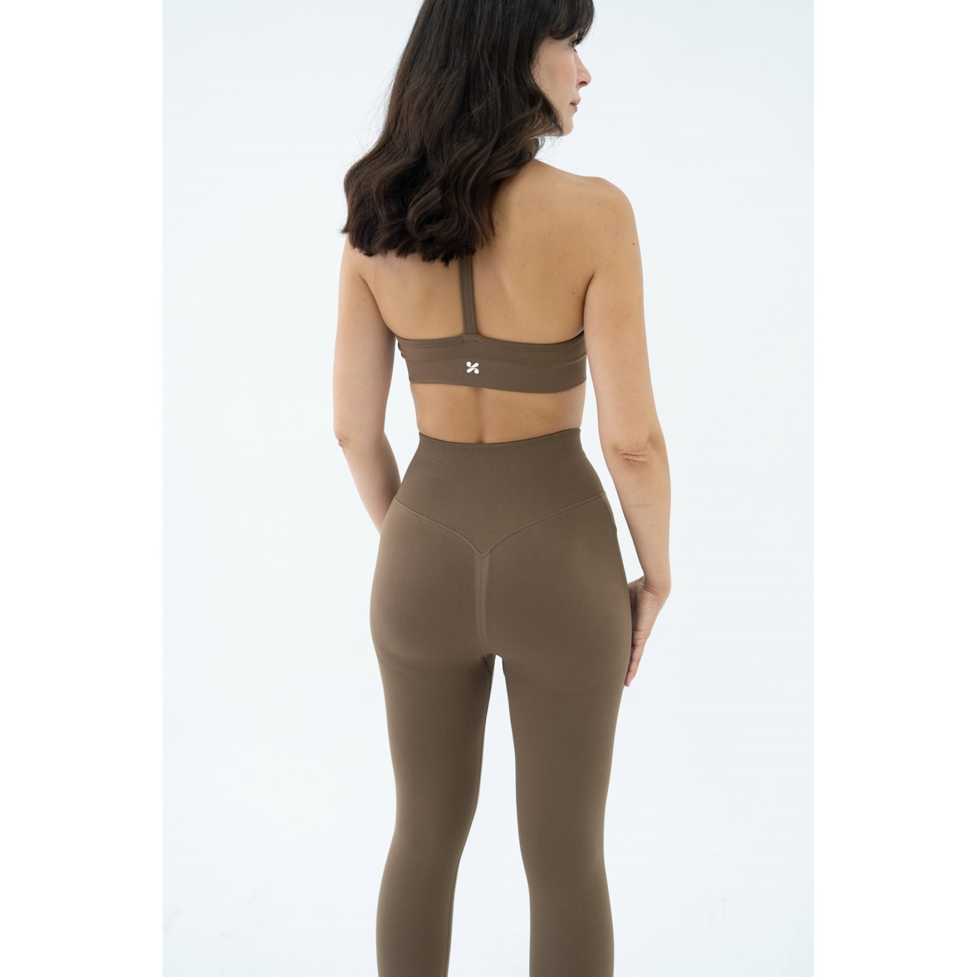 YoubeActive CloudFit Kadın Esnek ve Toparlayıcı Spor Tayt Kahverengi