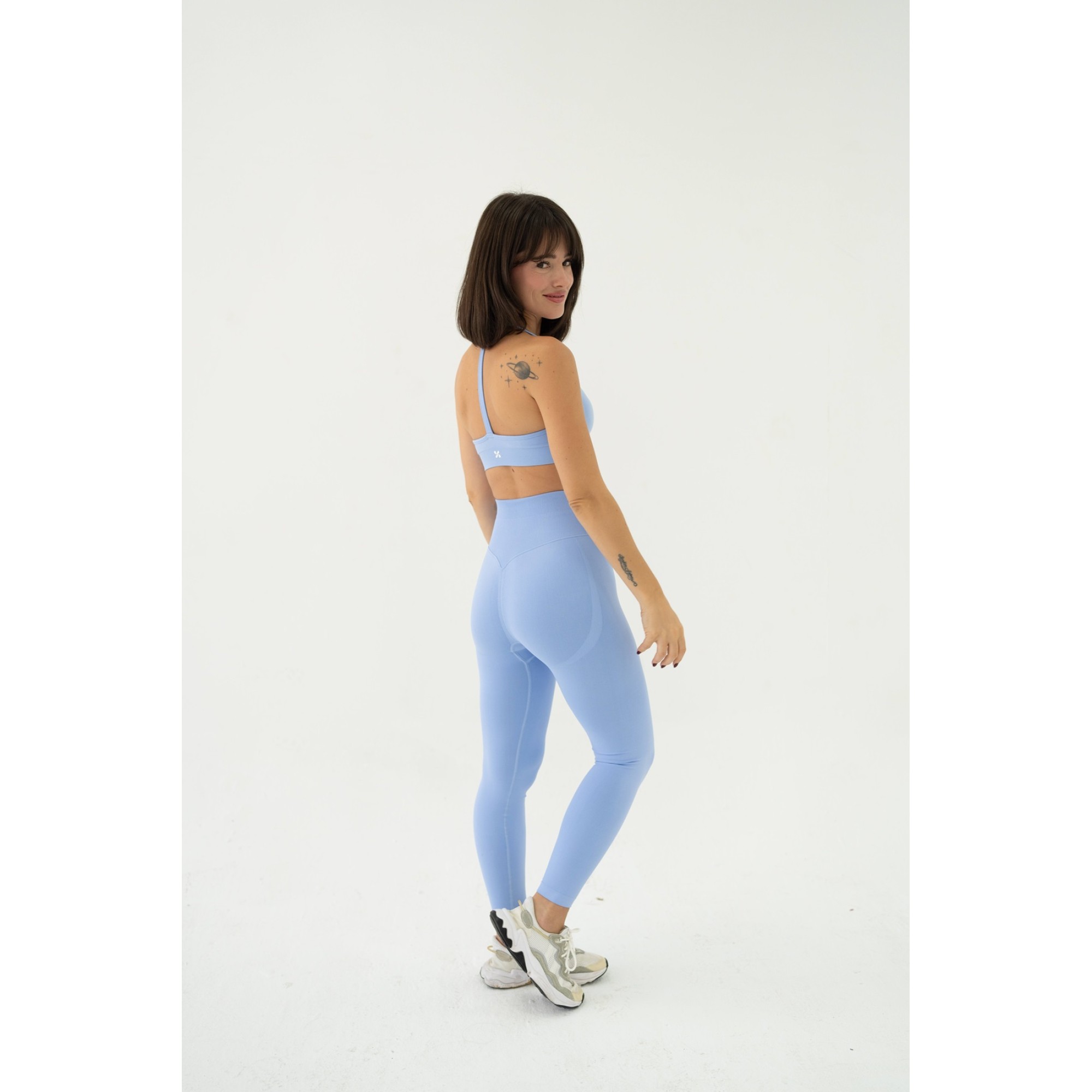 CloudFit Esnek ve Toparlayıcı Spor Tayt-Mavi