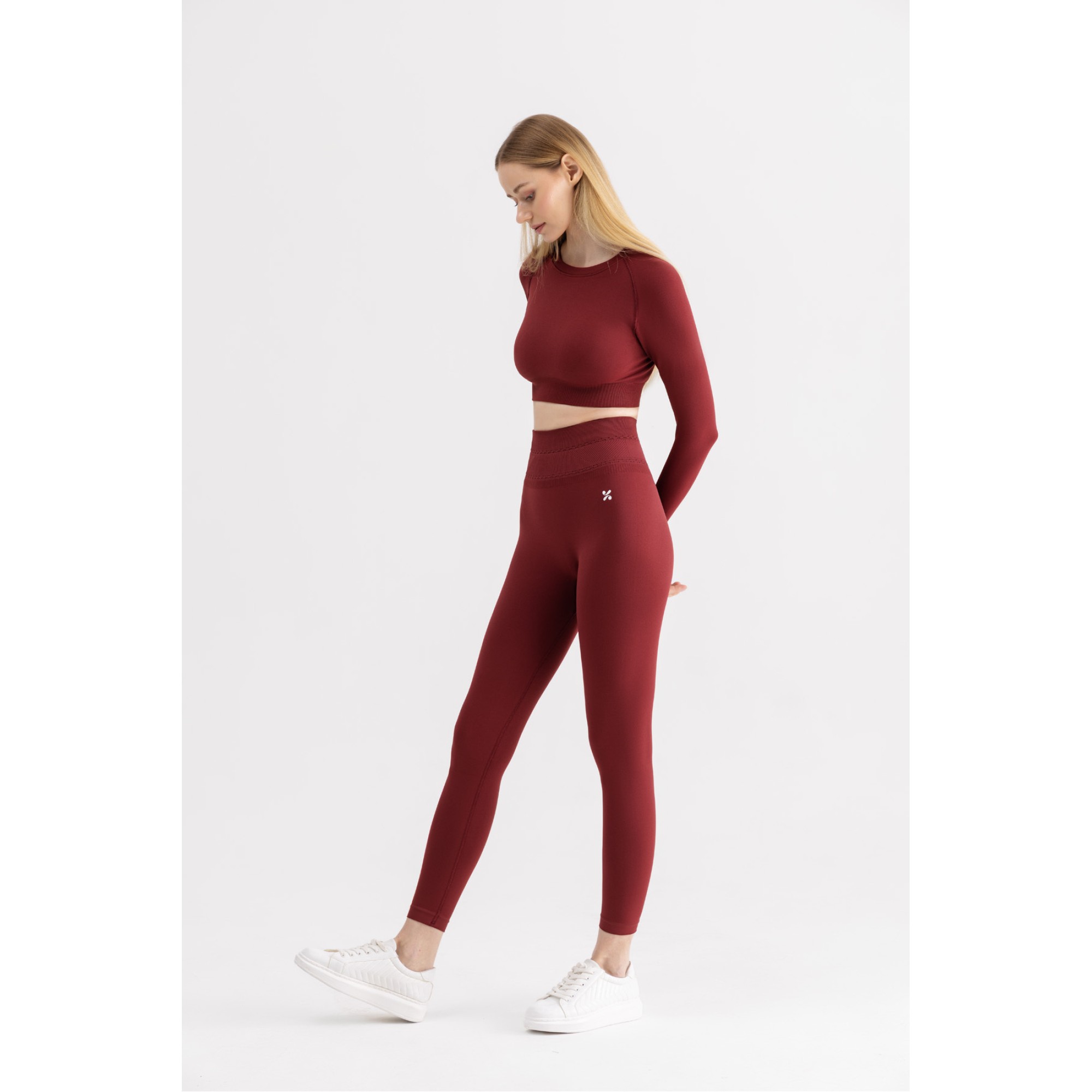 Momentum Yüksek Bel, Esnek Ve Toparlayıcı Spor Tayt-Kırmızı