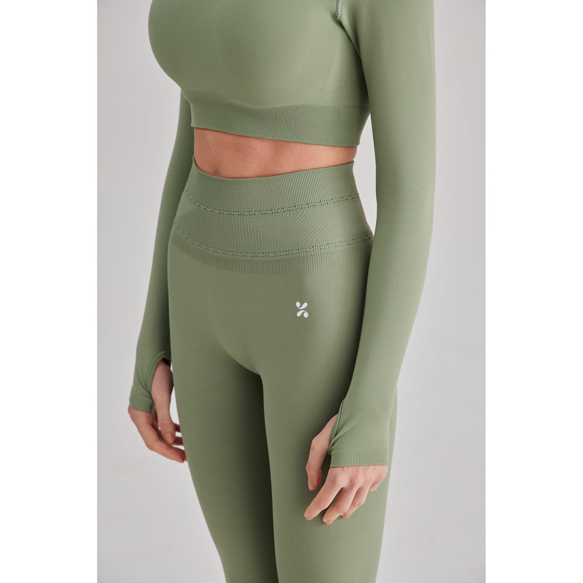 Momentum Yüksek Bel, Esnek Ve Toparlayıcı Spor Tayt-Yeşil