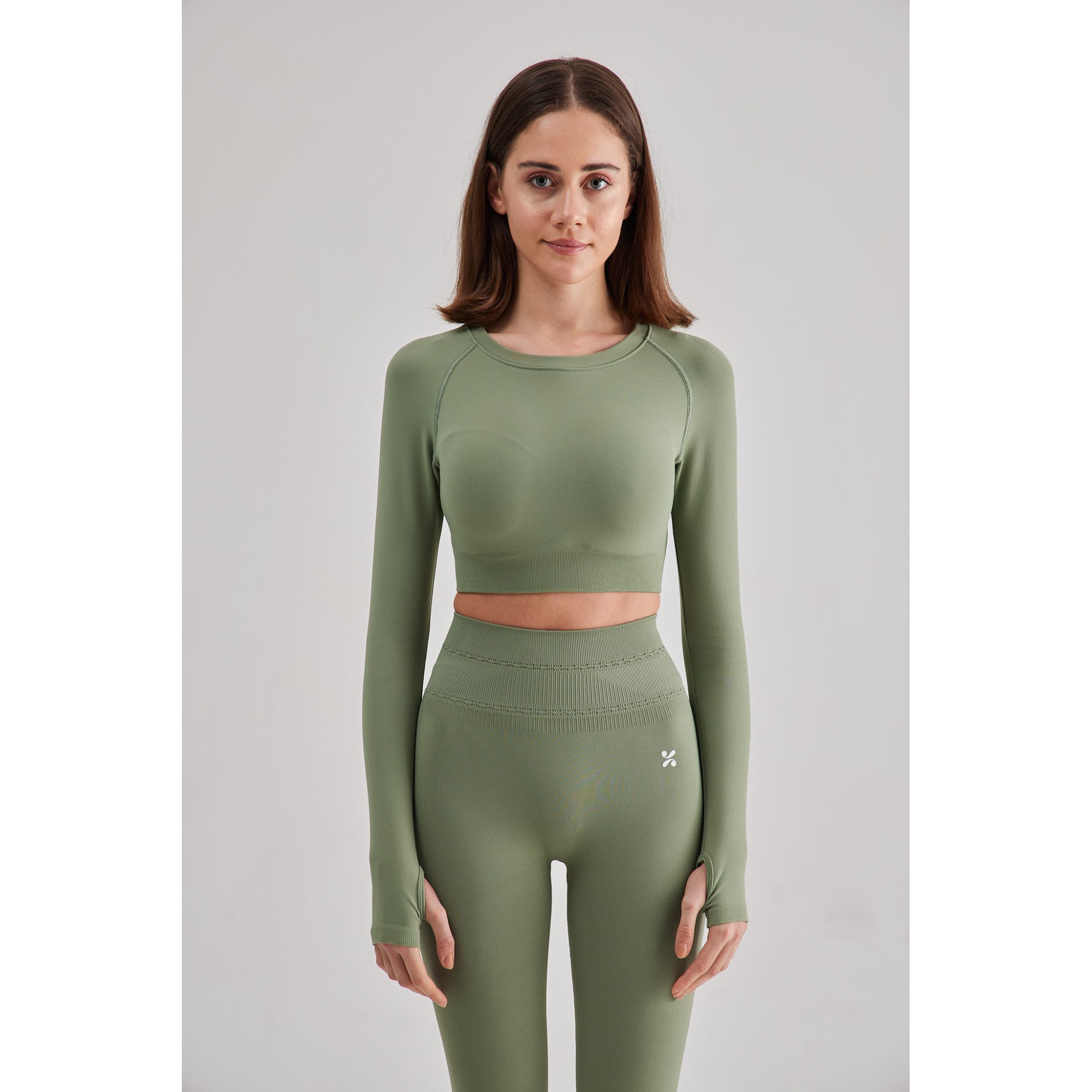 Momentum Yüksek Bel, Esnek Ve Toparlayıcı Spor Tayt-Yeşil